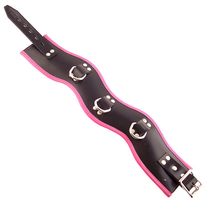 Rouge Garments Black And Pink Padded Posture Collar